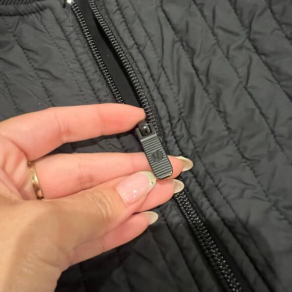 Lululemon Athletica Black Bomber Jacket Reversible Size 10 - Picture 5 of 12